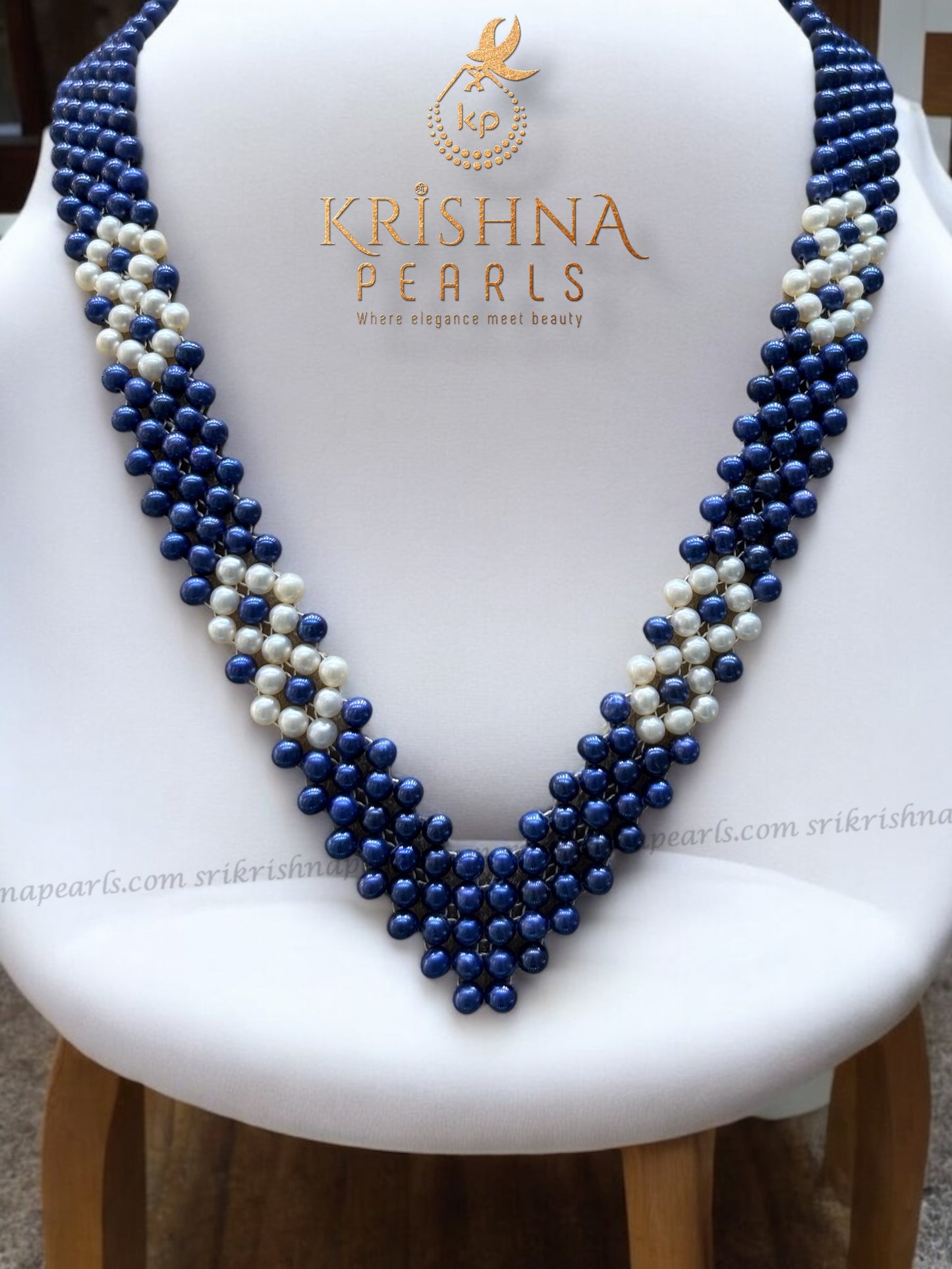 Designer Jali Pearl Necklace Set