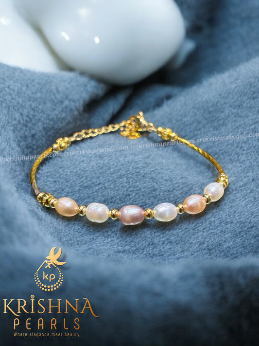 Western Single Line Multicolor Pearl Bracelet