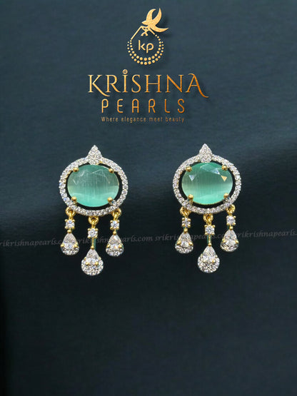 Blue Quartz Studded Pearls Choker Set