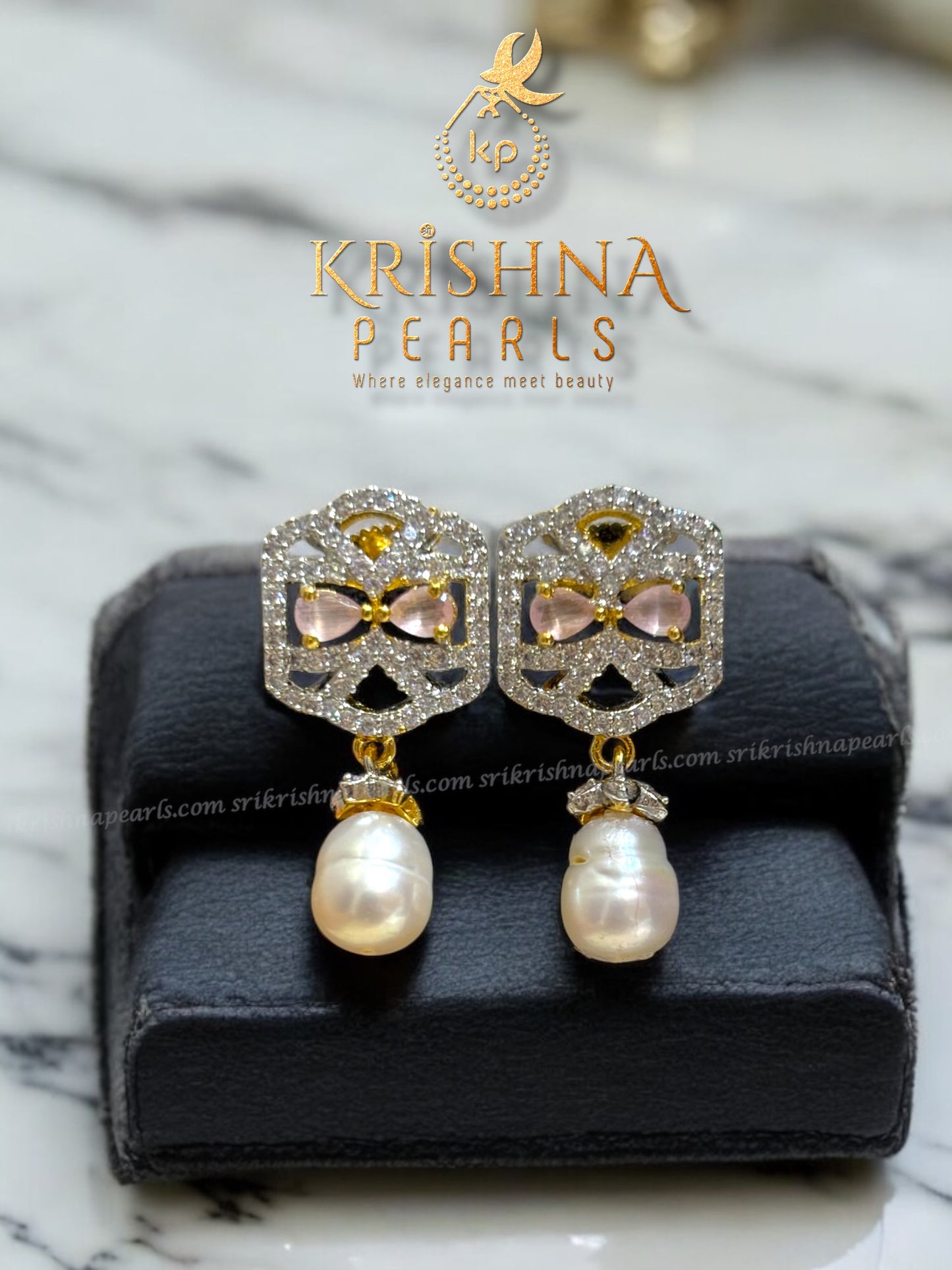 Eternal Rose Quartz & Pearls Choker set