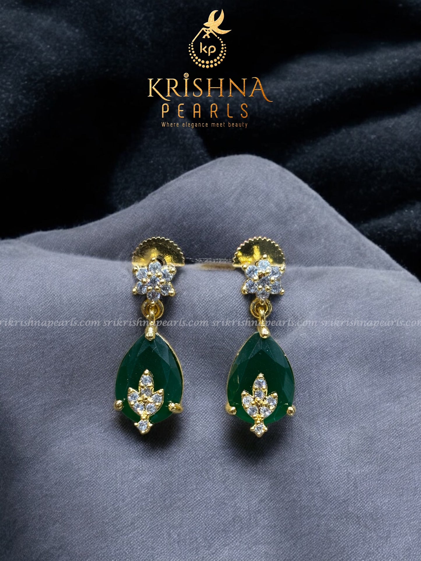 Beautiful Single Line Pearl Necklace Set