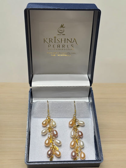 Beautiful Multicolour Pearls Jhumka