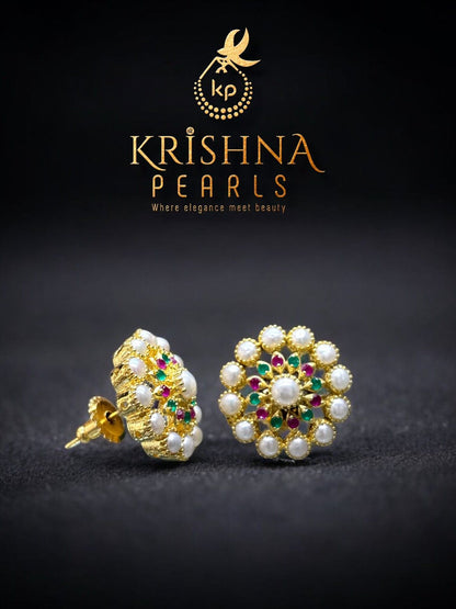 Heritage Pearl Gem Pendent With Pearls Necklace Set