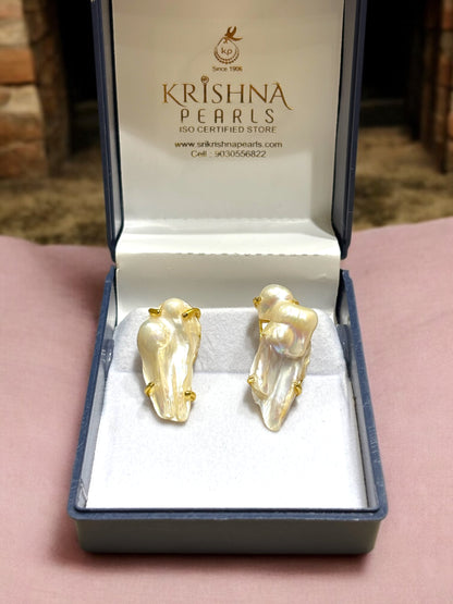 Designer Original Baroque Pearl Studds