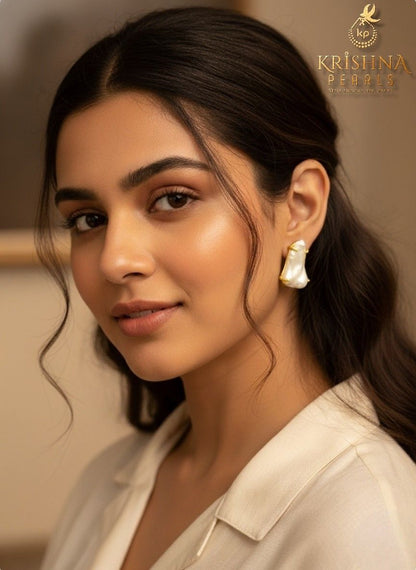 Designer Original Baroque Pearl Studds