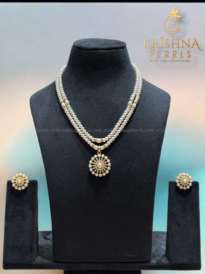 Heritage Pearl Pendent With Pearls Necklace Set