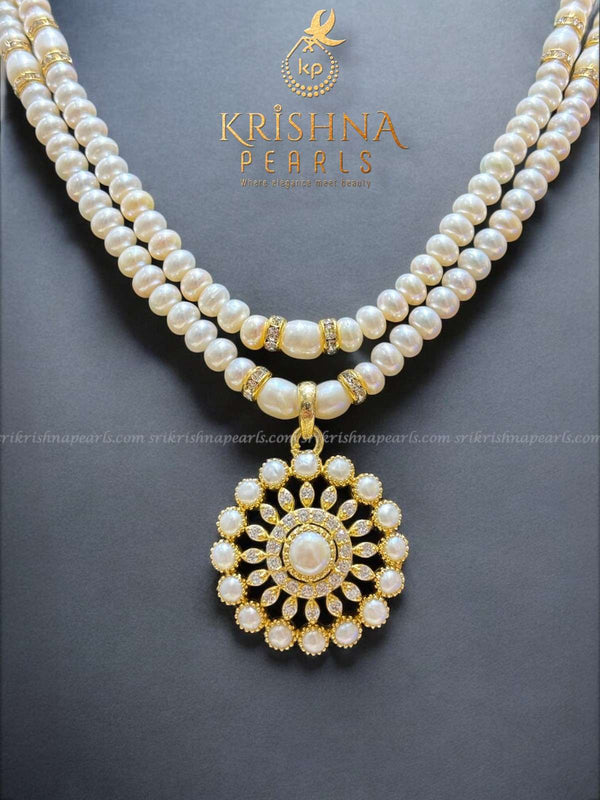 Heritage Pearl Pendent With Pearls Necklace Set