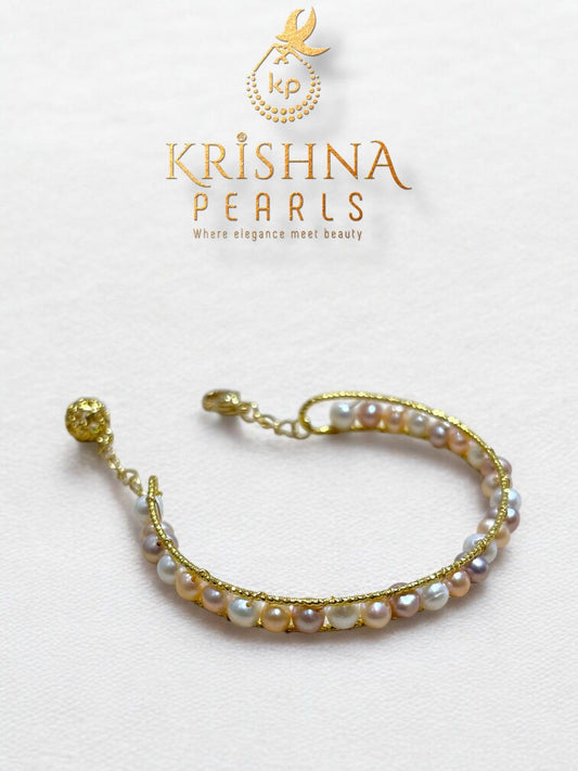 Classic Multi Colour Pearls Bracelet