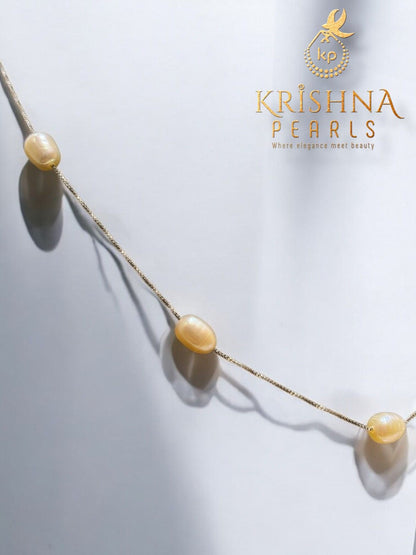 Adorable 9 Pink Pearls Chain