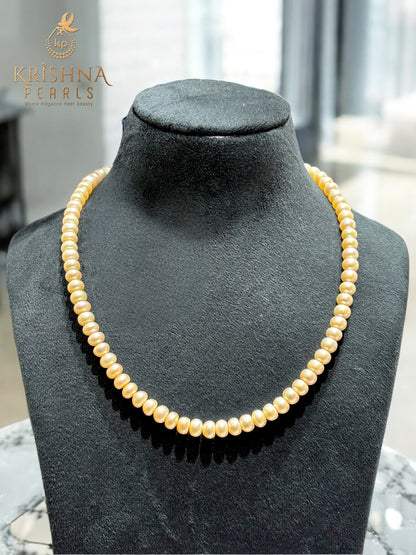 Adorable Pink Pearls Plain Necklace