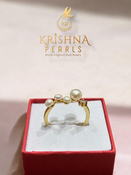 Multiple Pearls Finger Ring