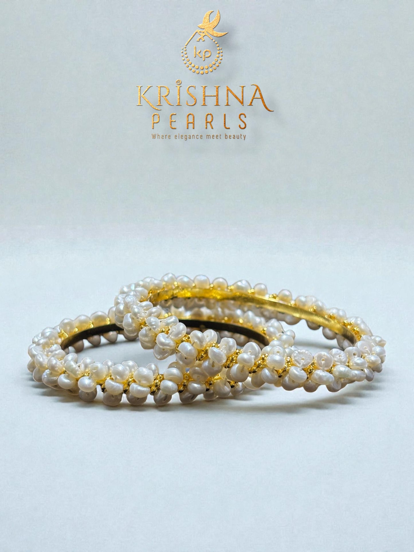 Traditional Seed Pearls Thick Bangles