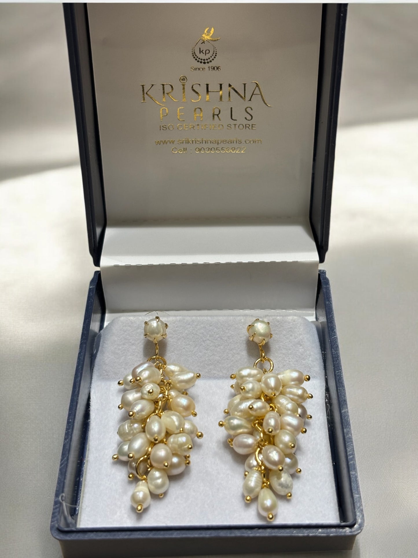 Beautiful Cluster Bunch Pearls Hangings