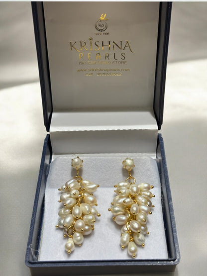 Beautiful Cluster Bunch Pearls Hangings