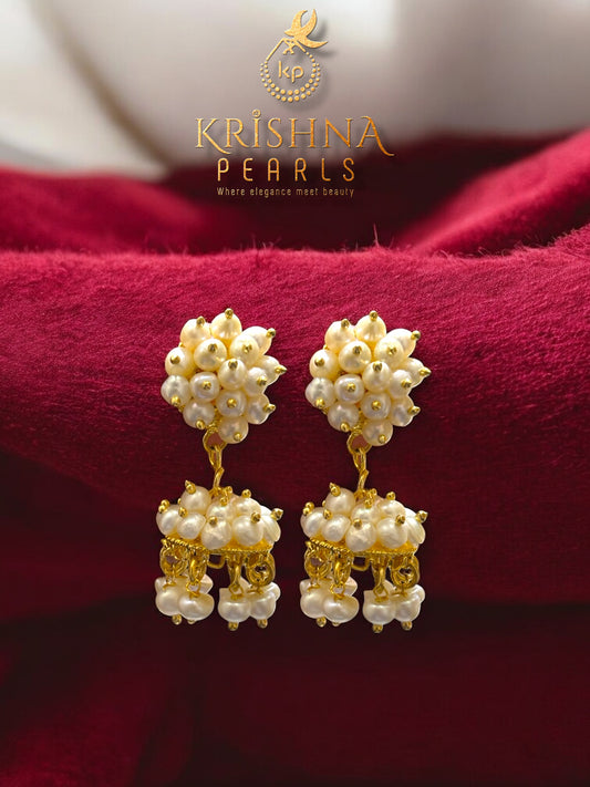 Adorable Seed Pearls Jhumka