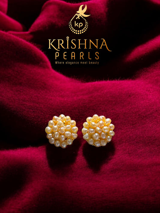 Traditional Handcrafted Seed Pink Pearls Earrings