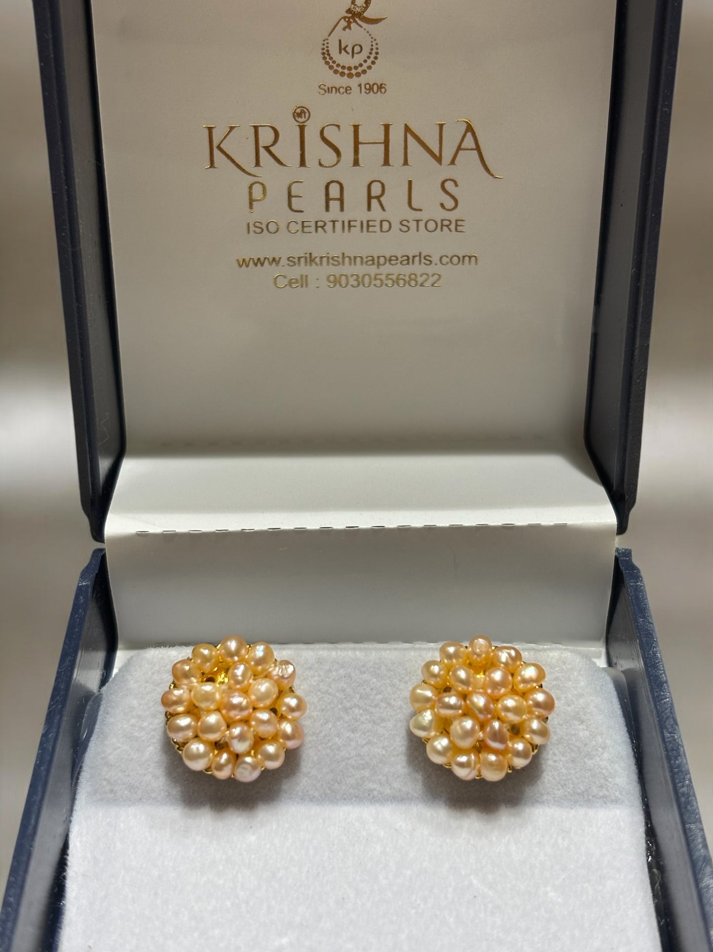 Traditional Handcrafted Seed Pink Pearls Earrings