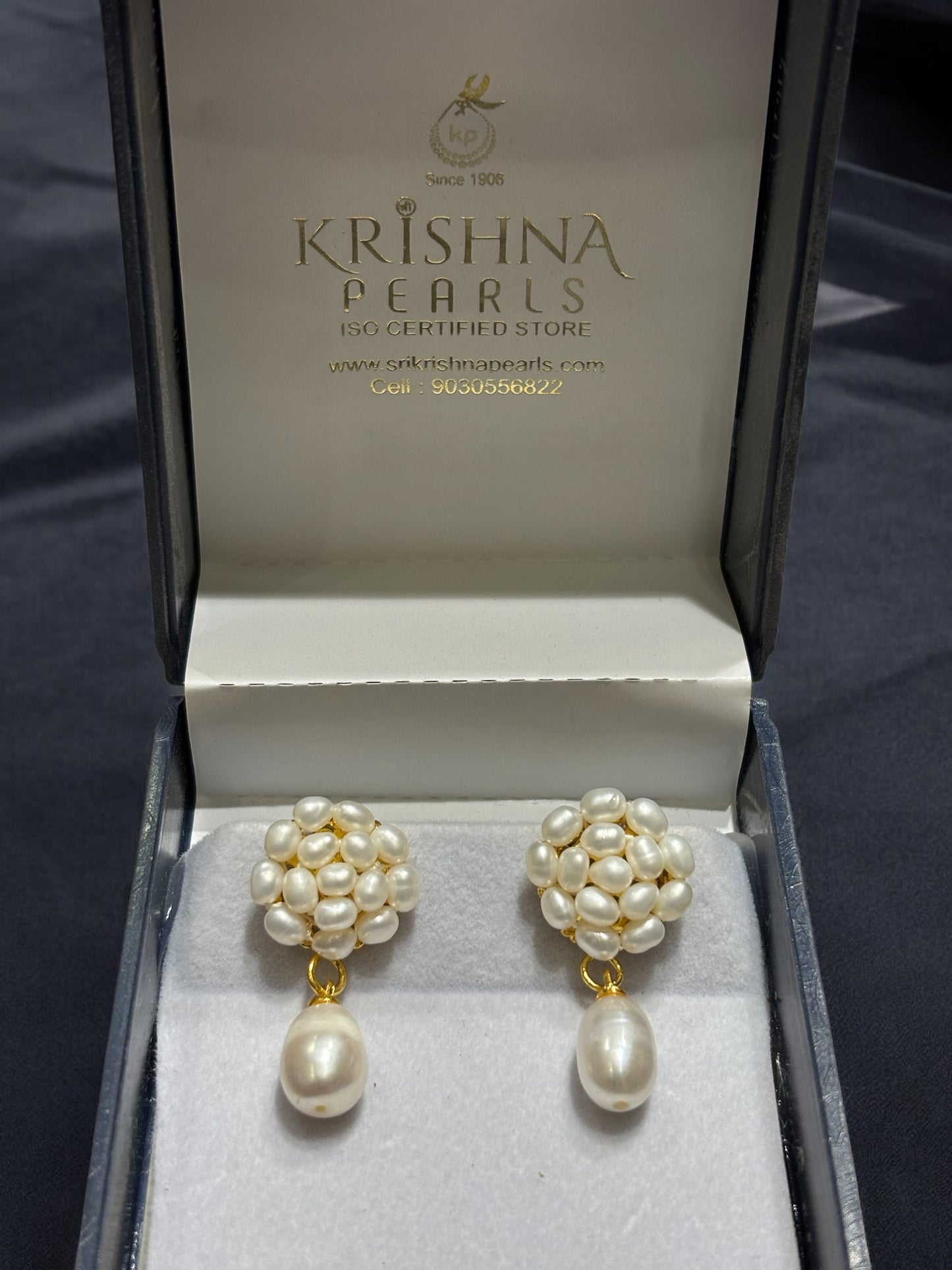 Adorable Rice Pearls With Pearl Droplet Hangings