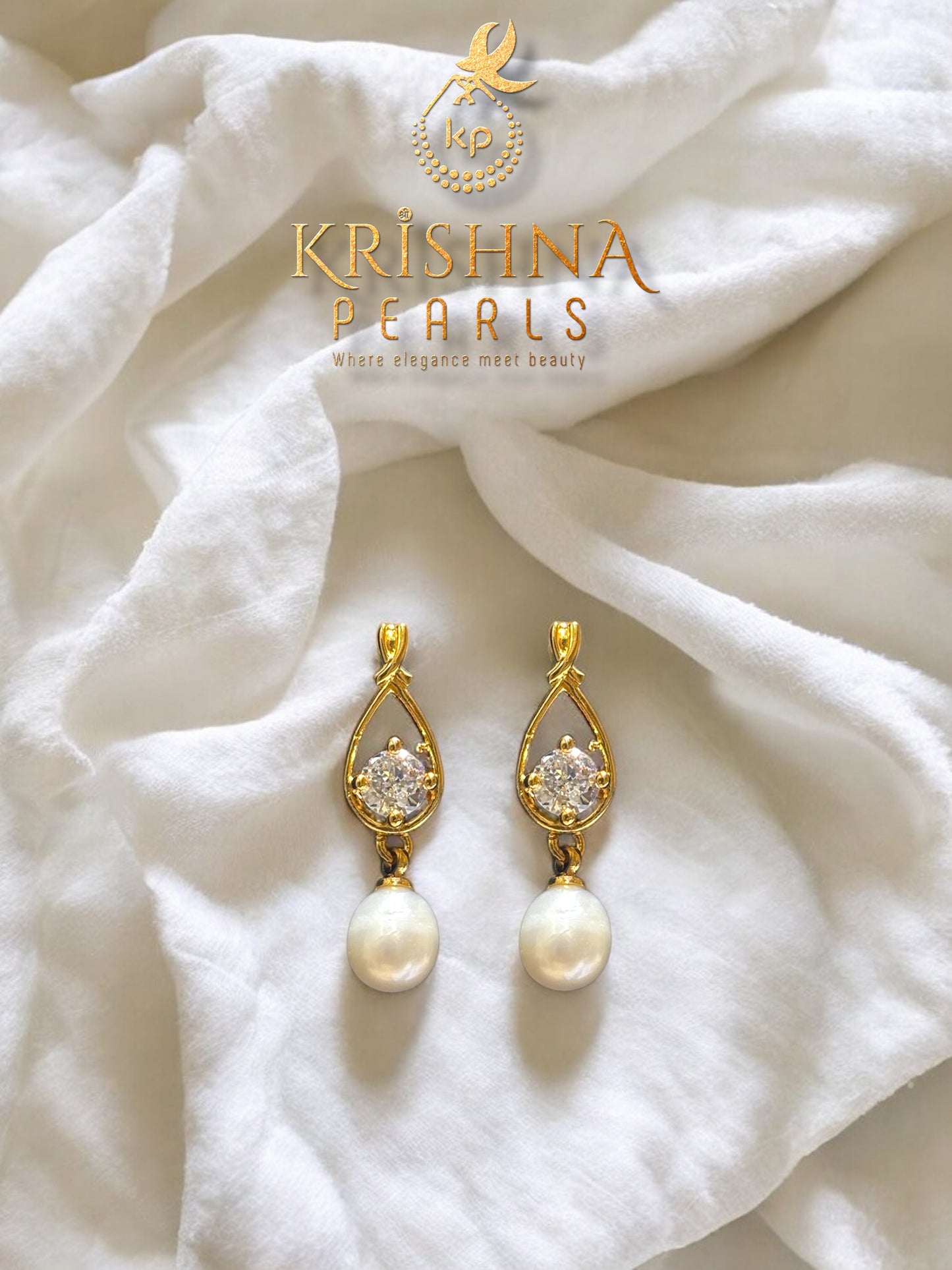 Adorable Oval Pearls Double Layer Necklace Set