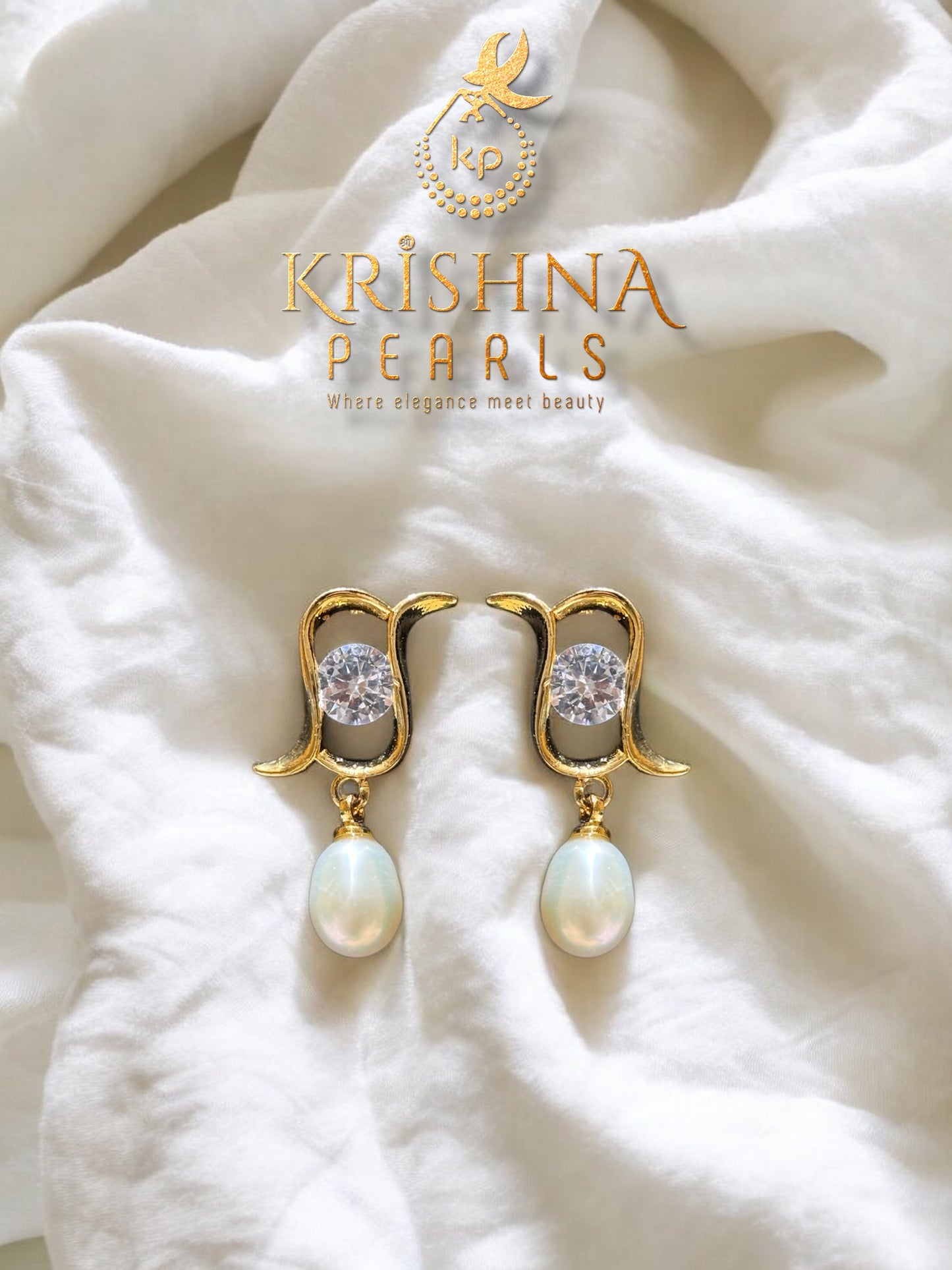 Adorable Oval Pearls Double Layer Necklace Set