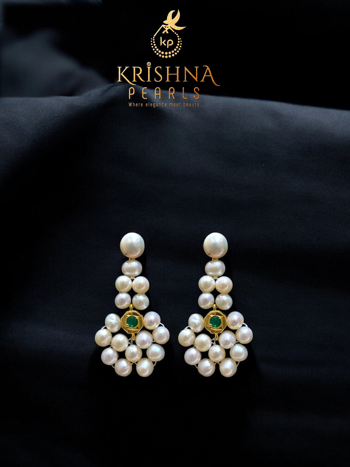 Handcrafted Multi-Layer Seed Pearl Choker Necklace Set with Matching Studs