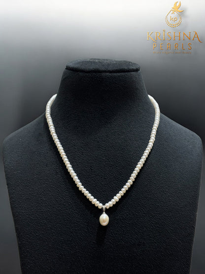 Cute Pearl Drop With Pearls Necklace