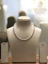 Lavender Mist Plain Pearls Necklace Set