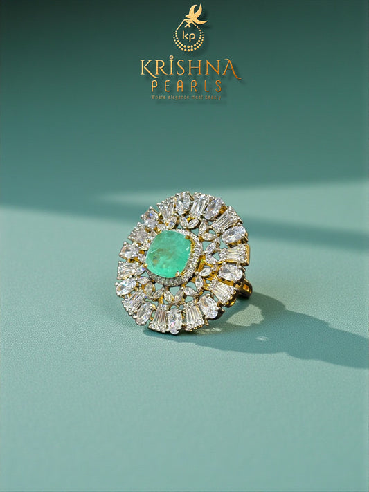 The Emerald Empress Adjustable Finger Ring