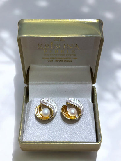 Crest of the Wave Pearl Studs
