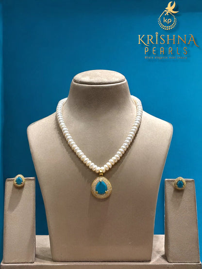 Adorable Feroza TearDrop Pearls Necklace Set