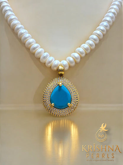 Adorable Feroza TearDrop Pearls Necklace Set