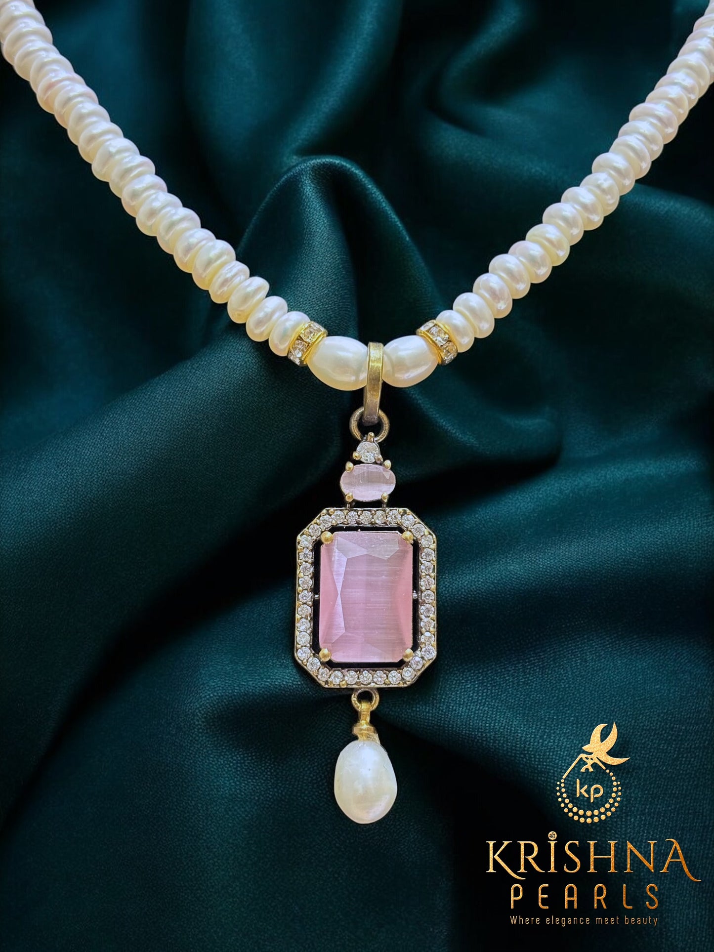 Rose Quartz & Freshwater Pearl Harmony Set