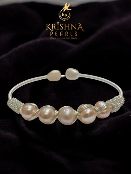 Adorable 5 Pink Pearls Bracelet