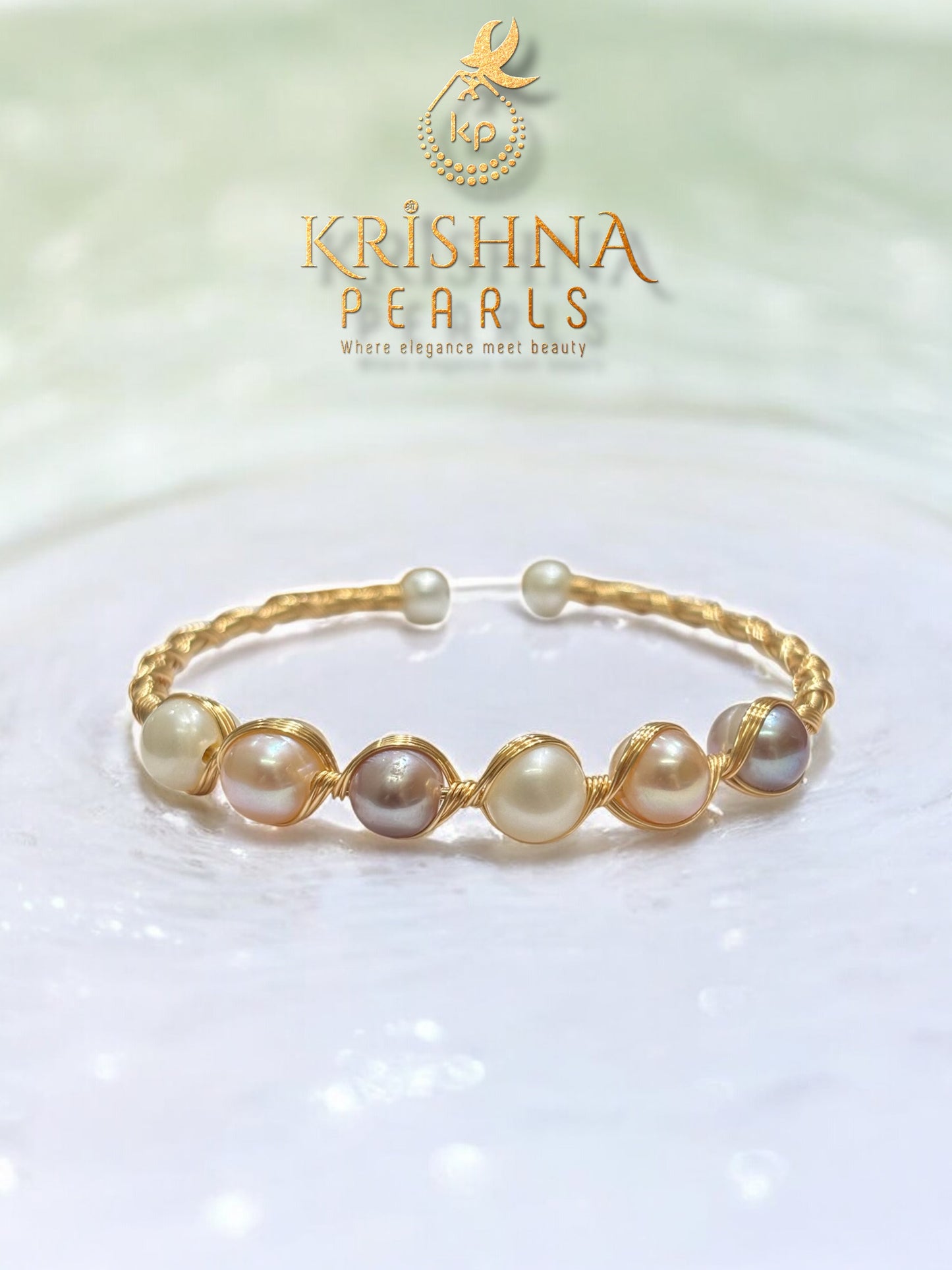 Adorable Six Pearls Multicolour Bracelet