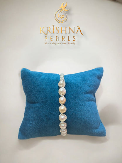 Unique Pink Fresh Water Pearls Bracelet