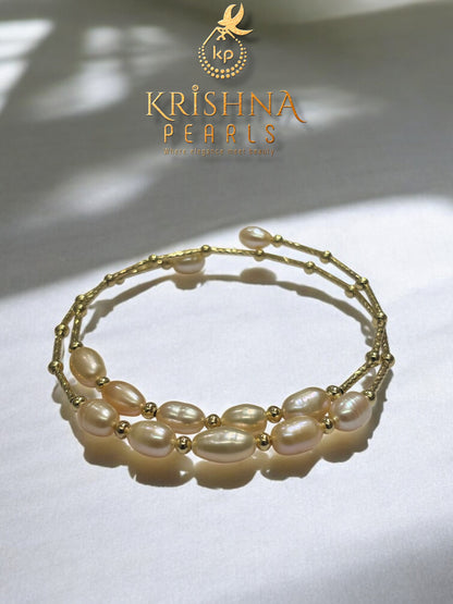 Beautiful Double Layer Pink Pearls Bracelet