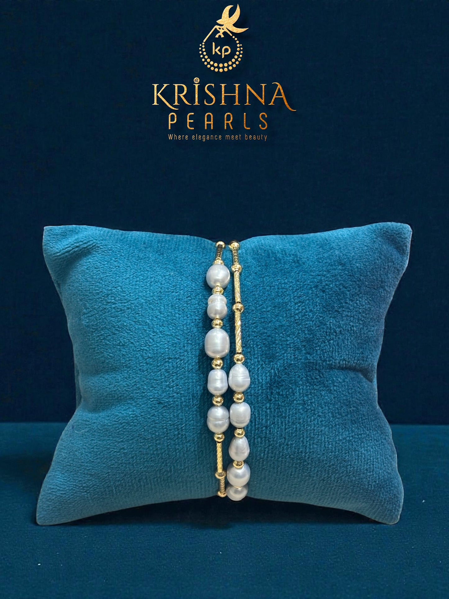 Beautiful Double Layer Grey Pearls Bracelet