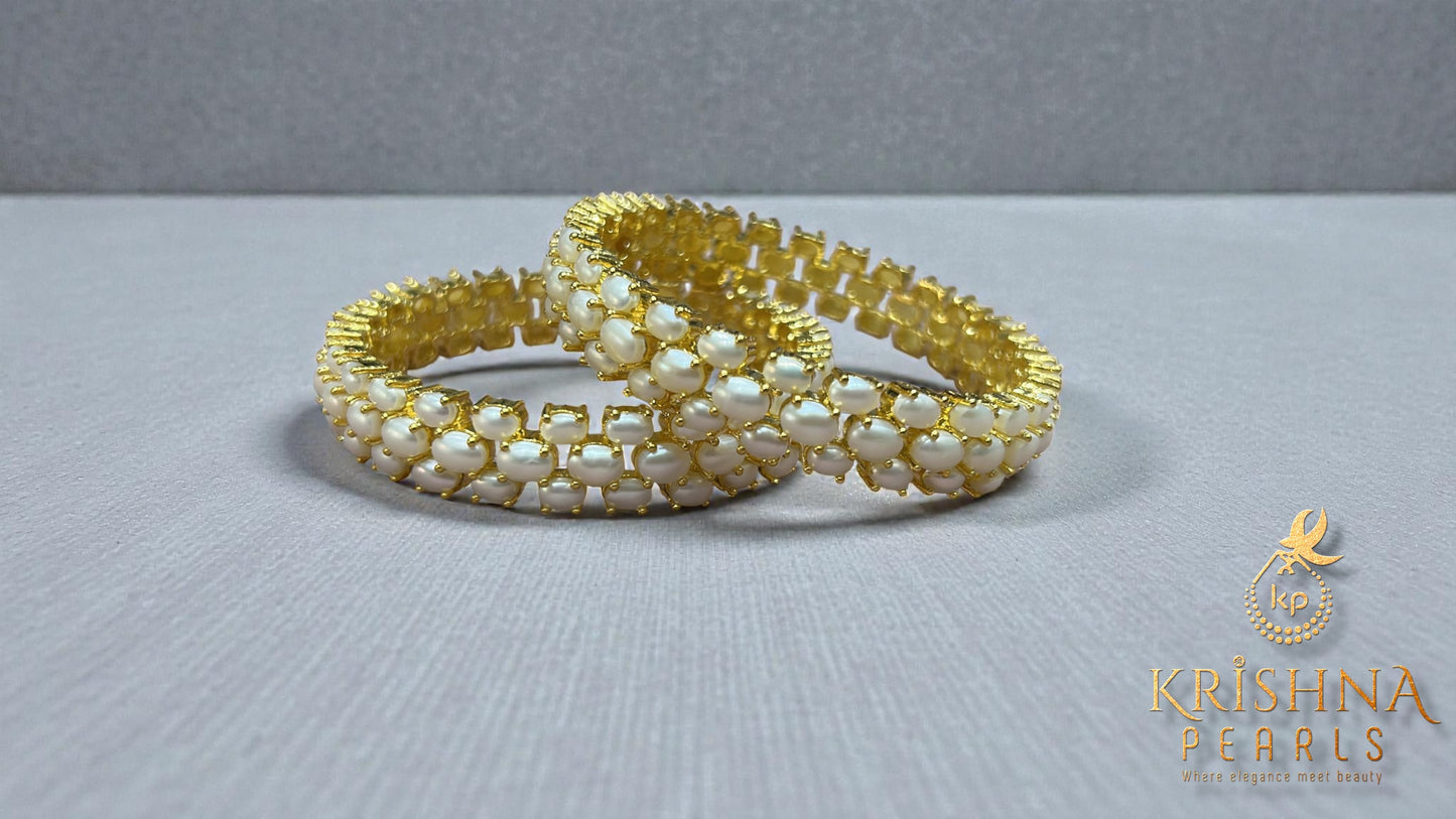 Classy Pearls Studded Bangles