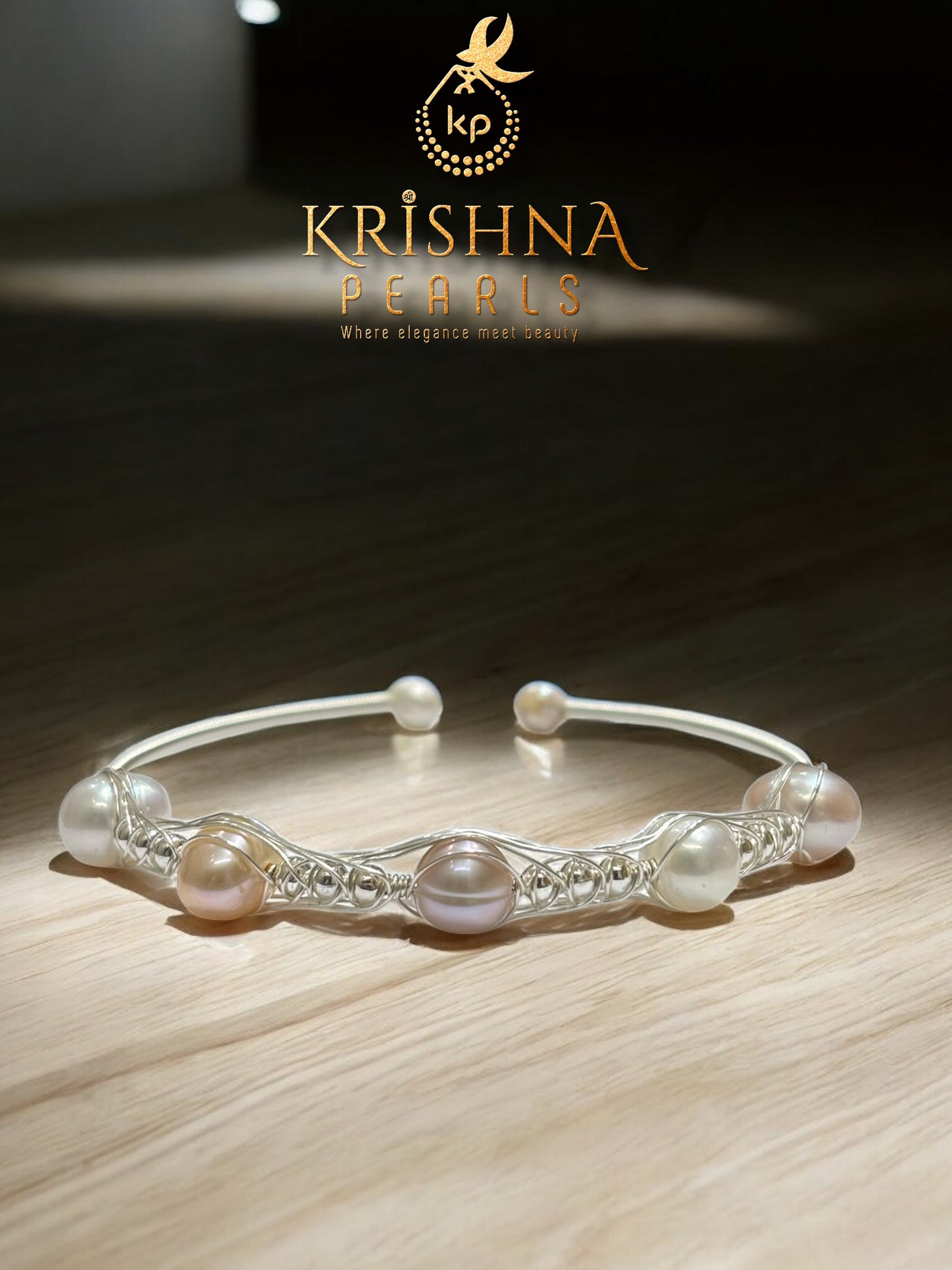 Elegant Five Multicolour Pearls Bracelet