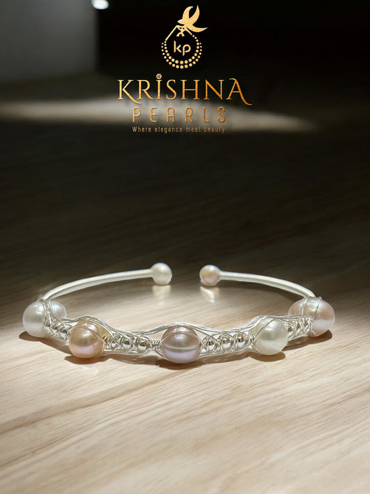Elegant Five Multicolour Pearls Bracelet