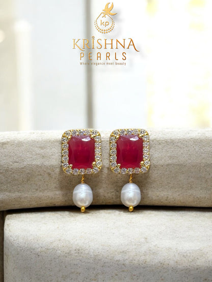 Ruby Pearls Choker Set