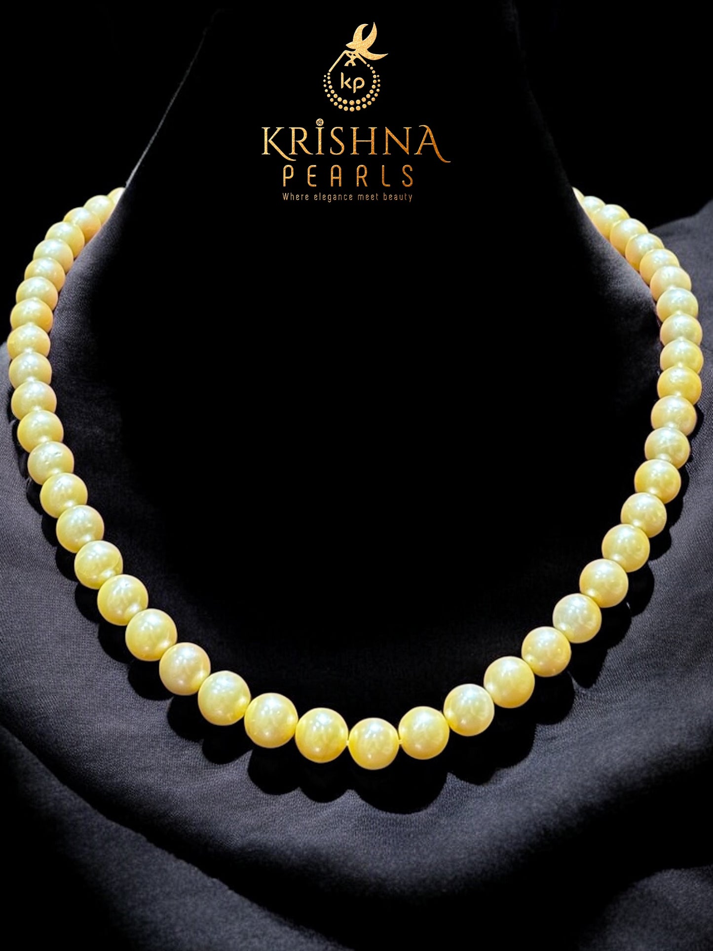 Luxurious Golden South Sea Pearls Necklace