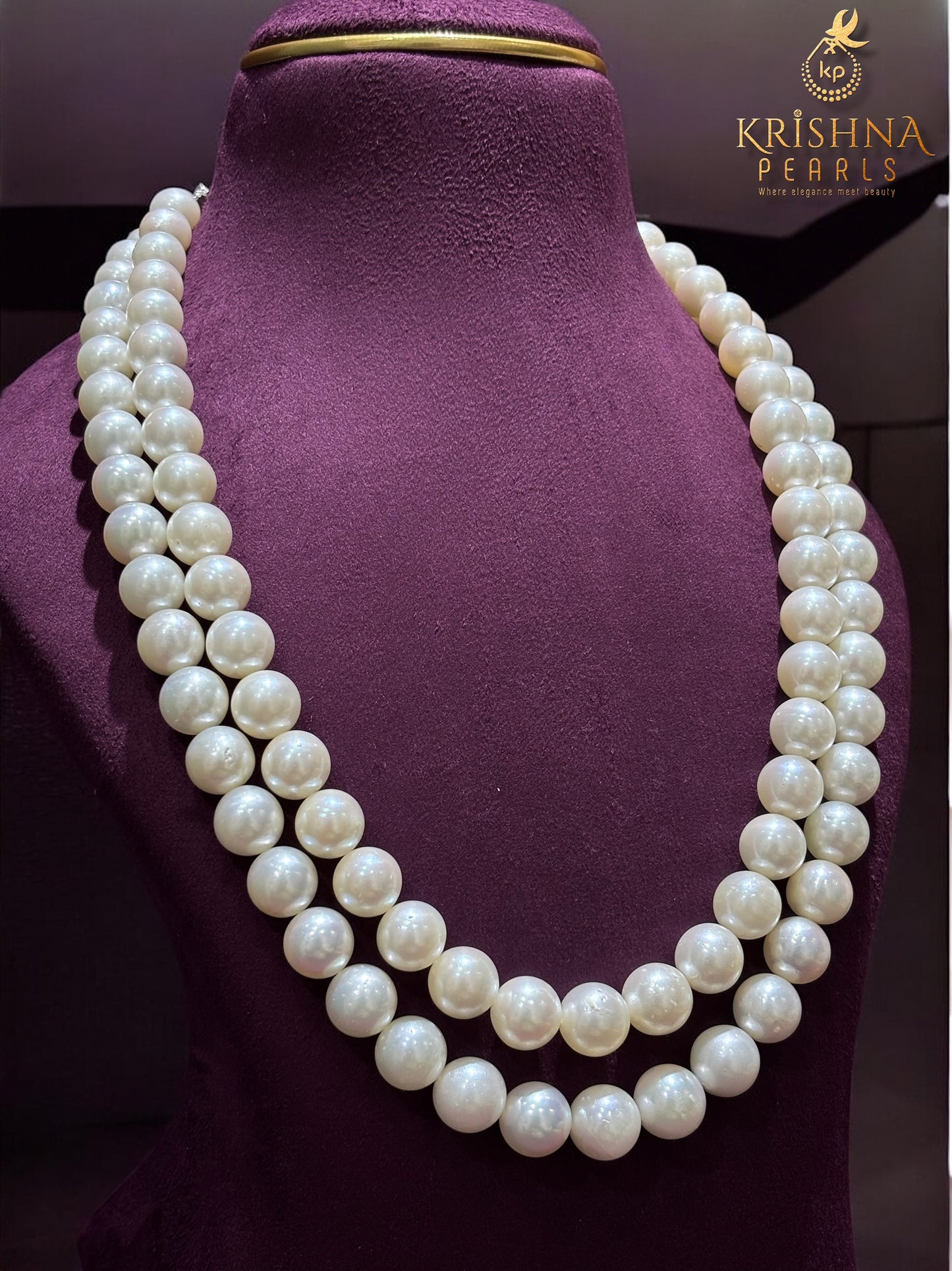 Imperial Lustre Double Layer South Sea Pearls Necklace