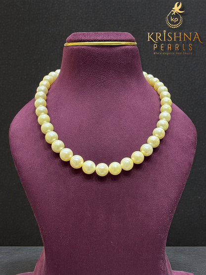 Exclusive Light Golden South Sea Pearls Necklace Set