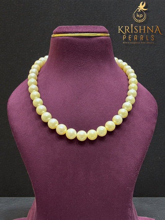 Exclusive Light Golden South Sea Pearls Necklace Set