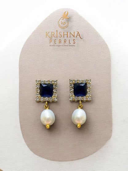 Adorable Sapphire Serenity Button Pearls Necklace Set