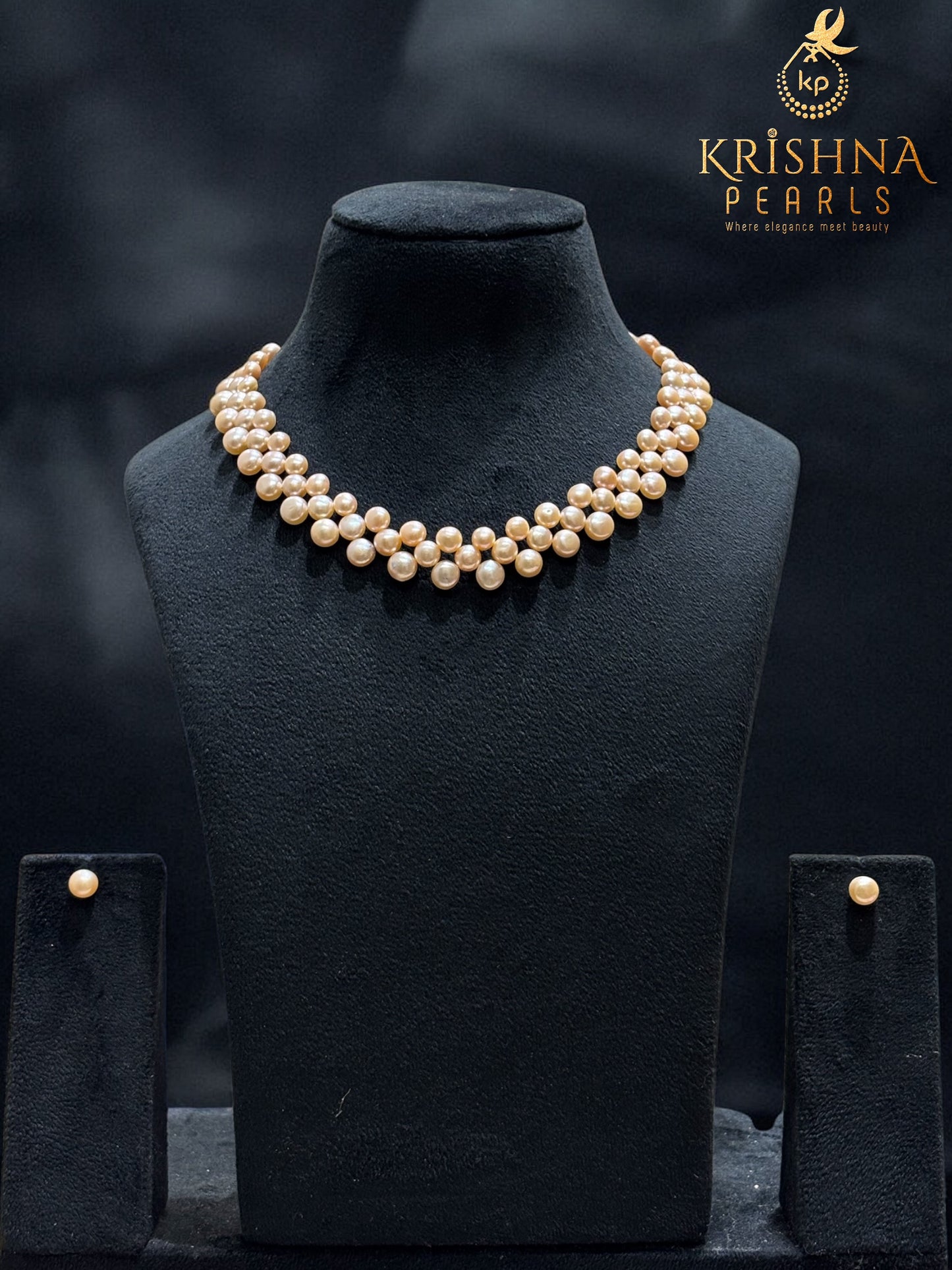 Classy Pink Pearls Necklace