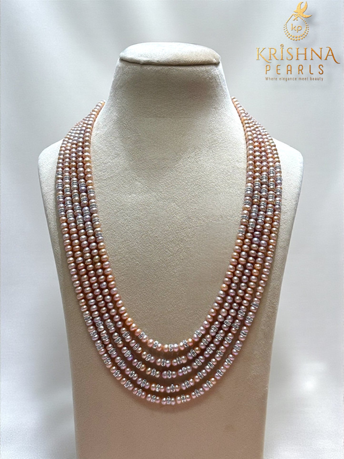 Exclusive Pink Pearls Necklace Set