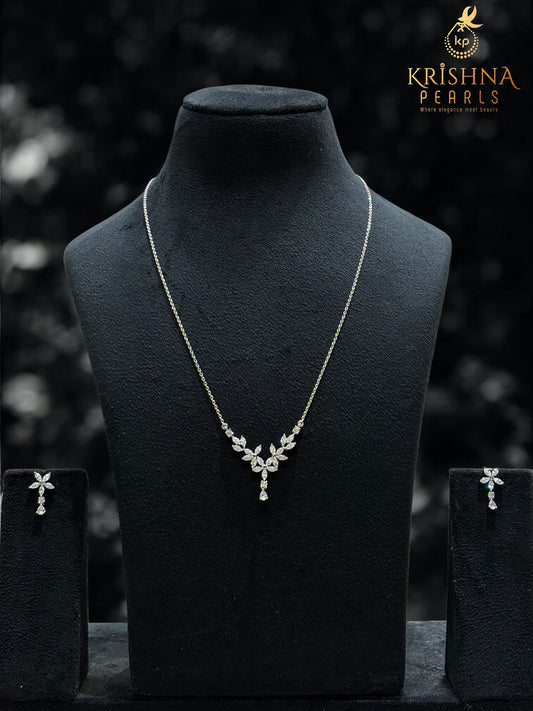 92.5 Silver Starlight Flora Chain