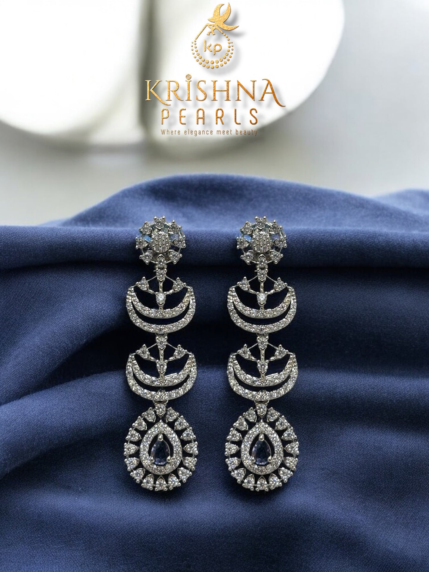 92.5 Silver Celestial Bloom Necklace Set